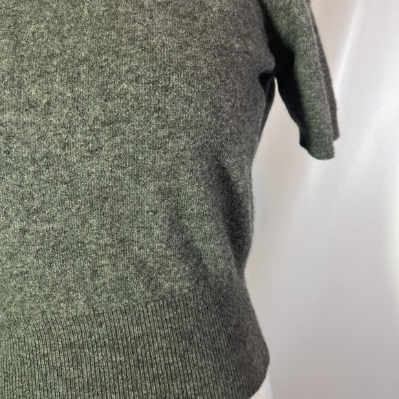 Vintage 1950s Colebrook Full Fashioned Cashmere Sweater Cropped Short Sleeve - Picture 7 of 12